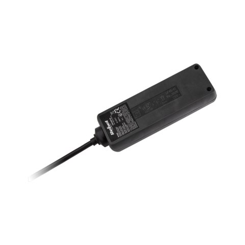 Przedłużacz czarny KEMOT 3 gniazda 3m bez przełącznika