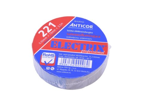 Taśma samowulkanizująca butylowa 0,6mmx19mmx3.5m/221/