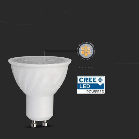 Żarówka LED V-TAC CREE CHIP 6W GU10 38st Ściemnialna VT-227D 6500K 445lm
