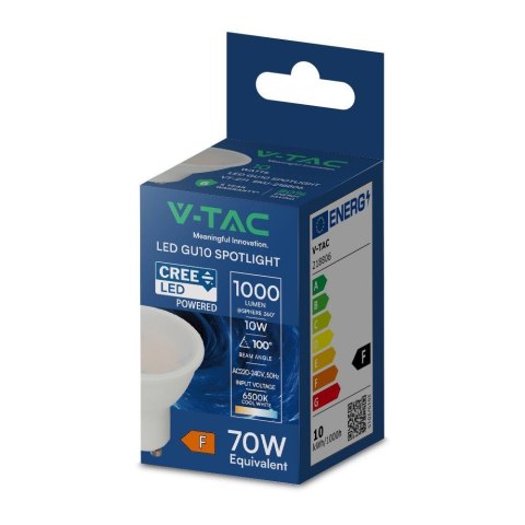 Żarówka LED V-TAC CREE CHIP GU10 10W 100st VT-271 3000K 1000lm