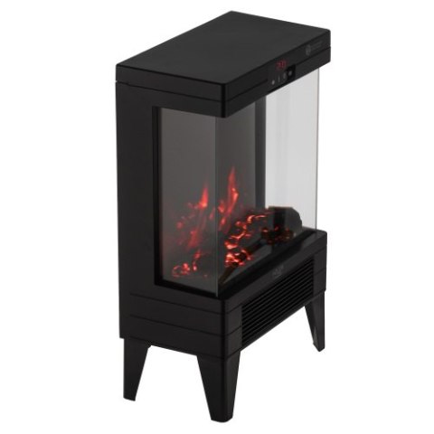 Adler Kominek elektryczny LED z pilotem | 3D efekt płomienia | 2 moce grzania 1000W/2000W | Termostat