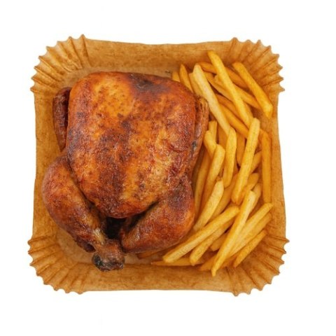 Adler Papierowe wkłady do frytkownicy - 16 cm| 100 szt. | Do 240°C | Biodegradowalne