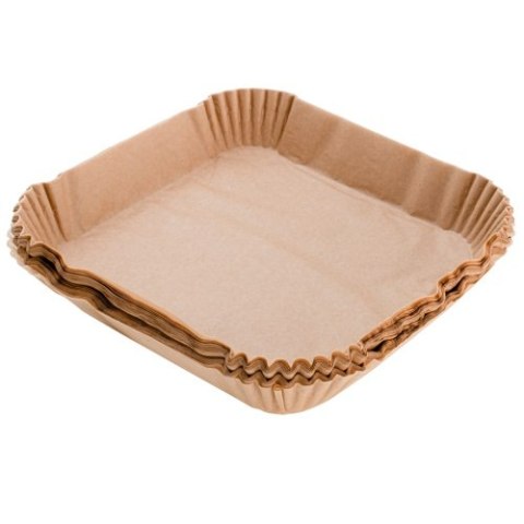 Adler Papierowe wkłady do frytkownicy powietrznej | 100 szt. | 23 cm | Do 240°C | Biodegradowalne