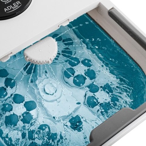 Adler Składany hydromasażer do stóp z masażem mechanicznym, podgrzewaniem wody i panelem LED