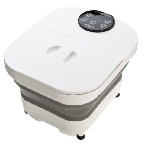 Adler Składany hydromasażer do stóp z masażem mechanicznym, podgrzewaniem wody i panelem LED