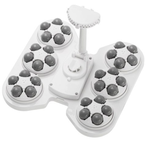 Adler Składany hydromasażer do stóp z masażem mechanicznym, podgrzewaniem wody i panelem LED