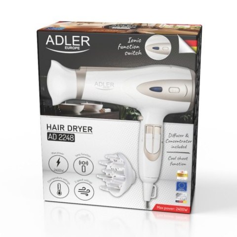 Adler Suszarka 2200W ION + dyfuzor