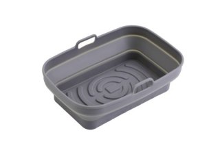 Adler Tacka silikonowa do frytkownicy powietrznej | 19,8 cm x 13,1 cm | Wielokrotnego użytku | Silikon spożywczy BPA Free