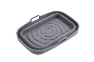 Adler Tacka silikonowa do frytkownicy powietrznej | 19,8 cm x 13,1 cm | Wielokrotnego użytku | Silikon spożywczy BPA Free