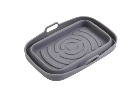 Adler Tacka silikonowa do frytkownicy powietrznej | 19,8 cm x 13,1 cm | Wielokrotnego użytku | Silikon spożywczy BPA Free