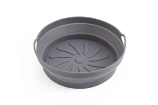 Adler Tacka silikonowa do frytkownicy powietrznej | Okrągła | 20,3 cm | Wielokrotnego użytku | Silikon spożywczy BPA Free