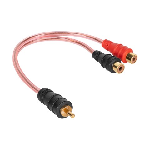 Kabel 1 x RCA wtyk - 2 gniazda RCA 0.2m
