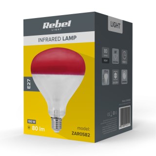 Lampa na podczerwień Rebel R125, 100W, 220-240V