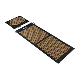 Mata zdrowotna ECO z kolcami do akupresury z poduszką, 110x42cm, XL, szare kolce, Rebel Active