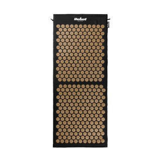 Mata zdrowotna z kolcami do akupresury z poduszką, 110x42cm, XL, złote kolce, Rebel Active