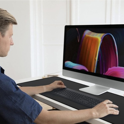 Podkładka biurowa 2w1 pod mysz i klawiaturę, duża Izoxis