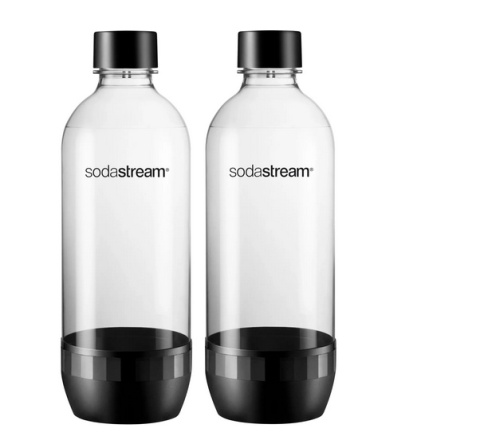 SodaStream zestaw butelek Duo Pack 2 szt 1l czarny