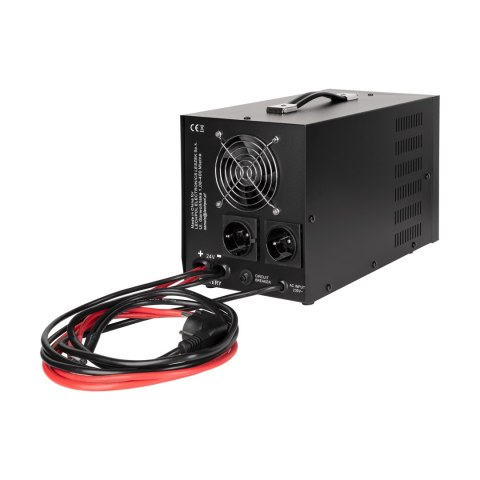 Zasilacz awaryjny KEMOT PROsinus-2000/24-LFP4 przetwornica z czystym przebiegiem sinusoidalnym i funkcją ładowania 24V 230V 2000