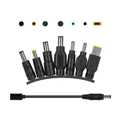 Zasilacz uniwersalny Kruger&Matz 45W z funkcją Power Delivery 7 końcówek