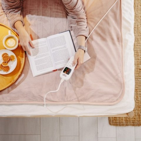 Adler Koc elektryczny - Super Miękki Nakładany z Pilotem LCD | 160x180 cm