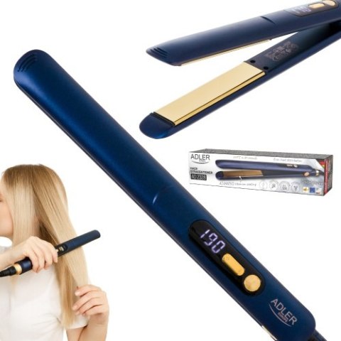 Adler Prostownica do włosów | płytki tytanowe | regulacja temperatury 150-230°C