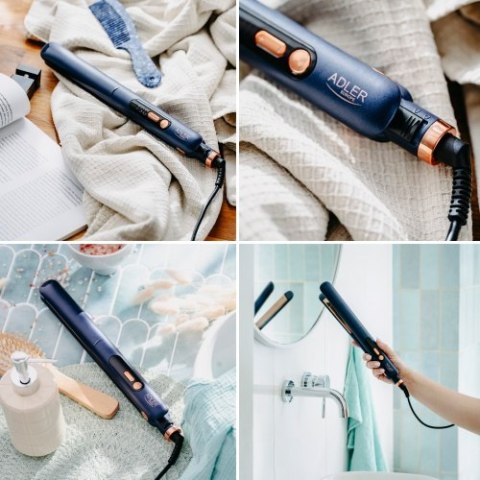 Adler Prostownica do włosów | płytki tytanowe | regulacja temperatury 150-230°C