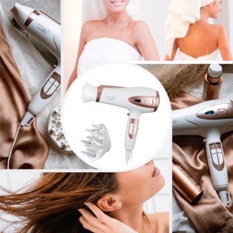 Adler Suszarka 2200W ION + dyfuzor