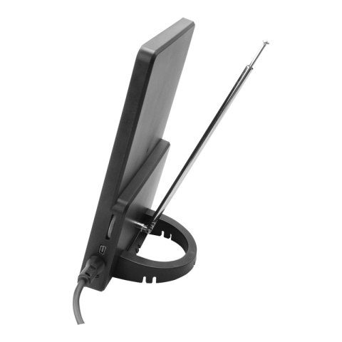 Antena TV pokojowa DVB-T / DVB-T2, VHF/UHF, filtr LTE, USB, 42 dB