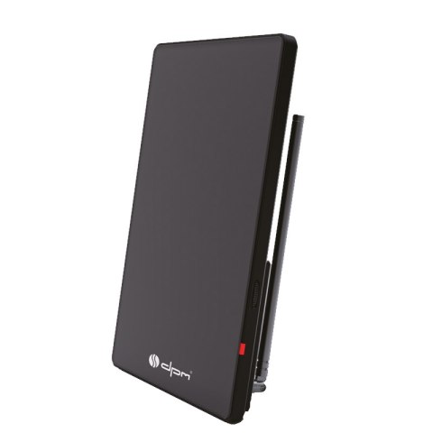 Antena TV pokojowa DVB-T / DVB-T2, VHF/UHF, filtr LTE, USB, 42 dB
