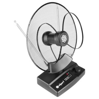 Antena TV pokojowa DVB-T / DVB-T2, VHF/UHF/FM, 36 dB