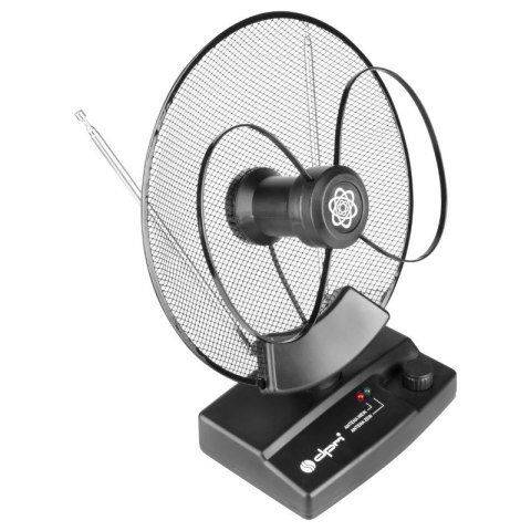 Antena TV pokojowa DVB-T / DVB-T2, VHF/UHF/FM, 36 dB