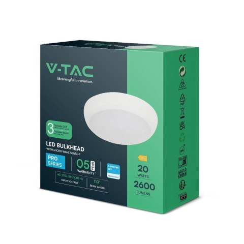 Plafon LED V-TAC SAMSUNG CHIP IP65 IK08 VT-8613 2600lm