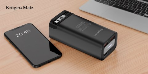 PowerBank Kruger&Matz 20000 mAh Li-ion 100W z funkcją QC oraz PD