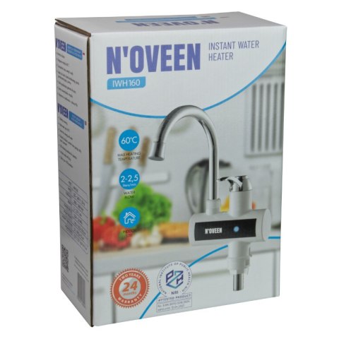 Przepływowy podgrzewacz wody, nablatowy, Noveen