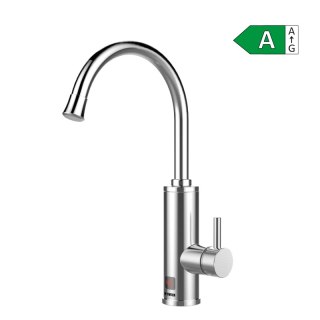Przepływowy podgrzewacz wody, nablatowy, inox, Noveen