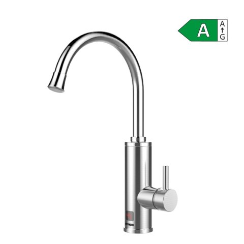 Przepływowy podgrzewacz wody, nablatowy, inox, Noveen