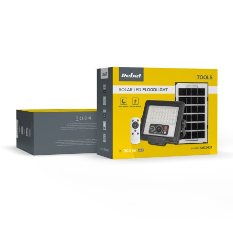 Reflektor solarny Rebel z sensorem ruchu , sterowany pilotem