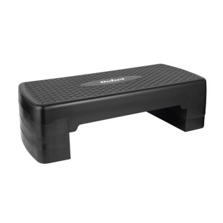 Step do aerobiku i ćwiczeń fitness, 3 stopnie, 68cm, czarny, REBEL ACTIVE