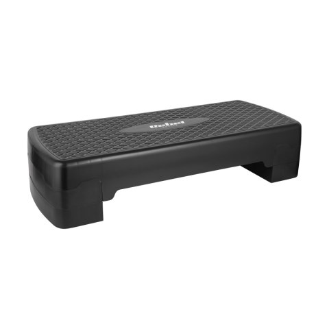 Step do aerobiku i ćwiczeń fitness, 3 stopnie, 68cm, czarny, REBEL ACTIVE