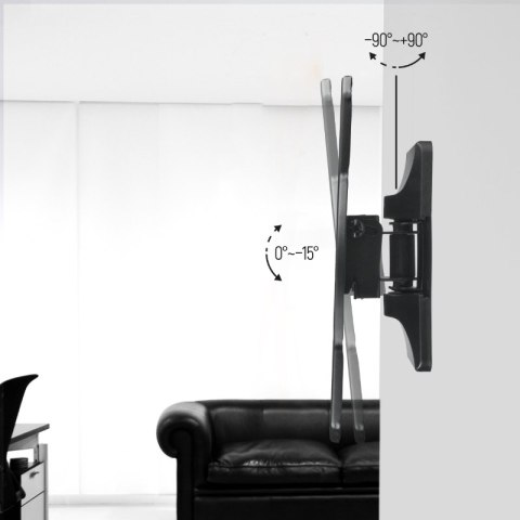 Uchwyt TV regulowany, 13-42", 25 kg