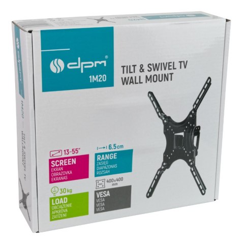 Uchwyt TV regulowany, 13-55", 20 kg