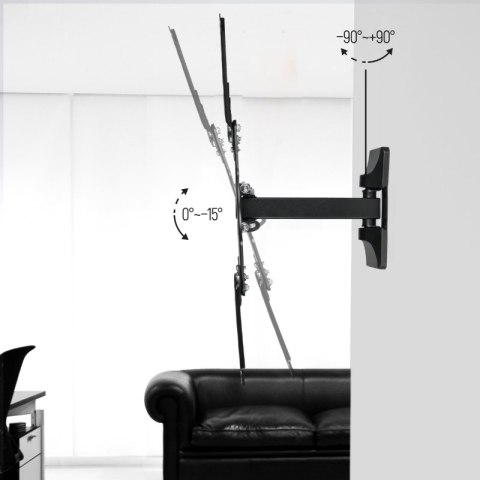 Uchwyt TV regulowany, 14-65", 30 kg