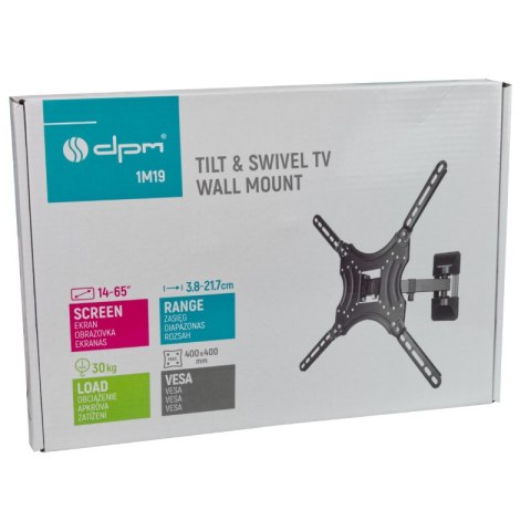 Uchwyt TV regulowany, 14-65", 30 kg