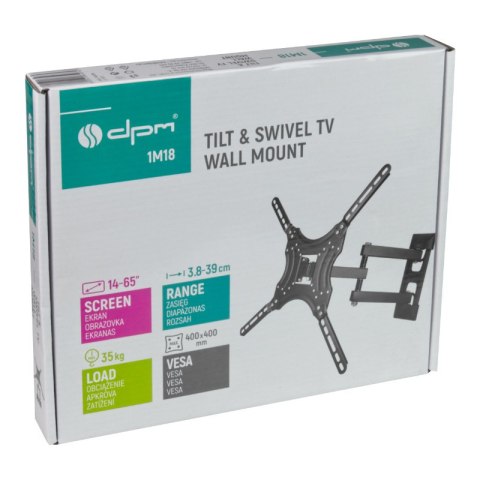 Uchwyt TV regulowany, 14-65", 35 kg