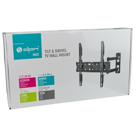 Uchwyt TV regulowany, 26-55", 35 kg