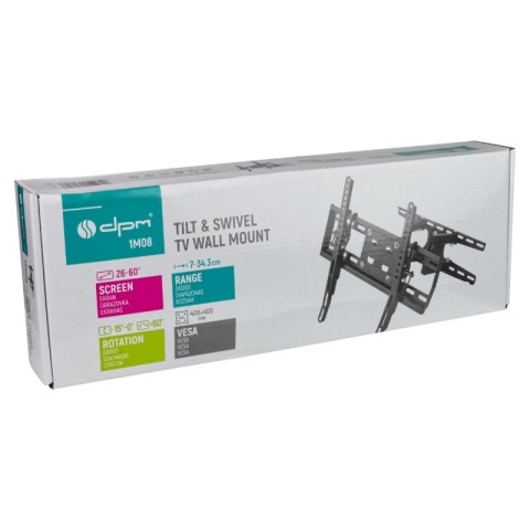 Uchwyt TV regulowany, 26-60", 50 kg