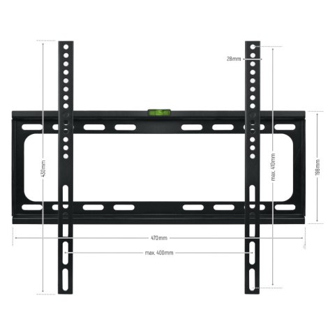 Uchwyt TV stały, 26-55", 45 kg