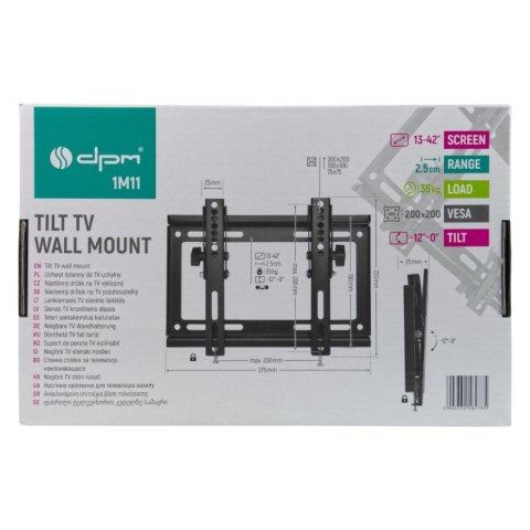 Uchwyt TV uchylny, 13-42", 35 kg