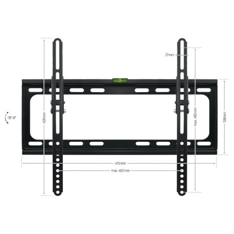 Uchwyt TV uchylny, 26-55", 45 kg