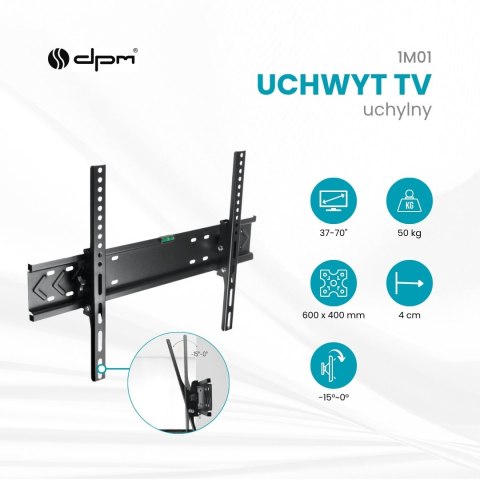 Uchwyt TV uchylny, 37-70", 50 kg
